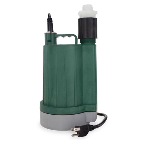 Zoeller 1/3 HP 2100 gph Thermoplastic Electronic Switch Bottom AC Submersible Utility Pump