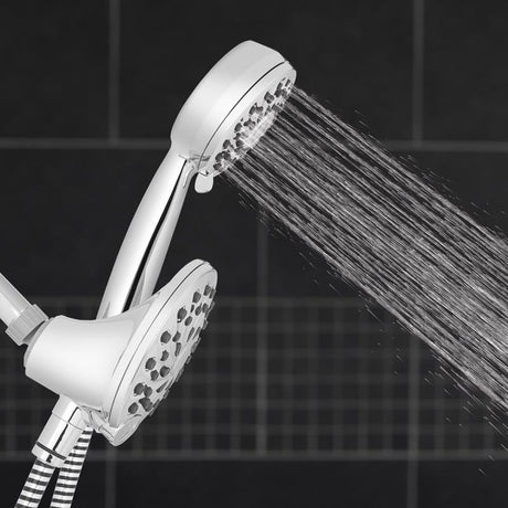 Waterpik PowerPulse Chrome 8 settings Showerhead Combo 1.8 gpm