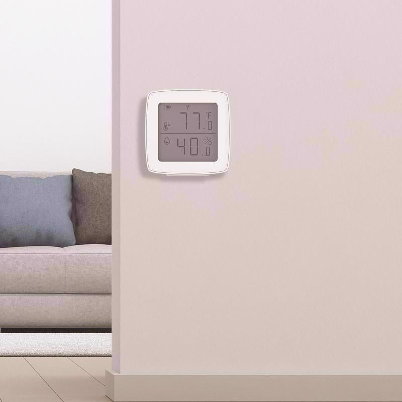 Feit Smart Home Built In WiFi Heating and Cooling Push Buttons Smart-Enabled Temperature & Humidity