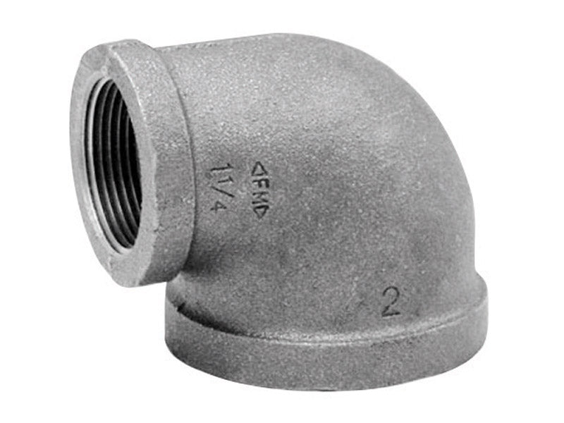 Anvil 2 in. FPT X 1-1/2 in. D FPT Galvanized Malleable Iron Elbow