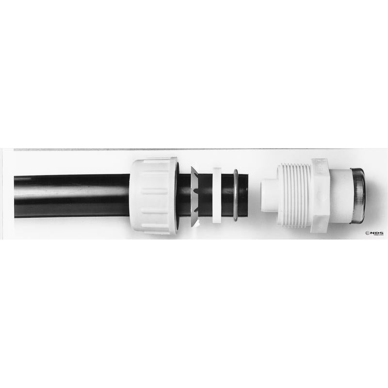 NDS Flo Lock 1 in. Compression in. X 1 in. D Compression PVC Coupling
