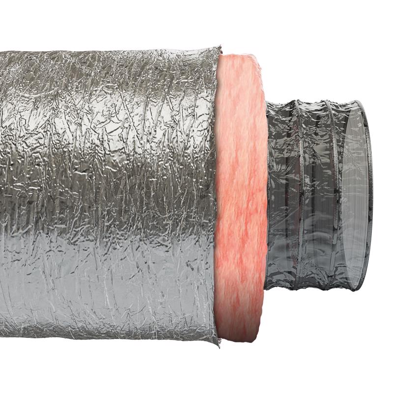 Imperial R6.0 25 ft. L X 6 in. D Silver Poly Duct