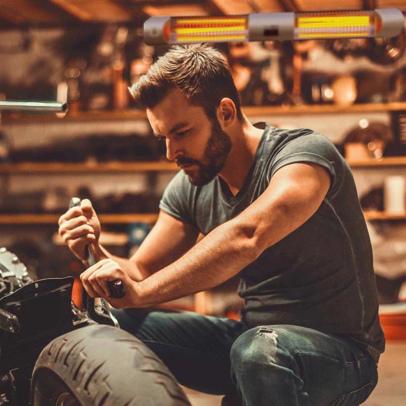 HeatMate 100 sq ft Electric Patio Graphite Heater 1500 BTU