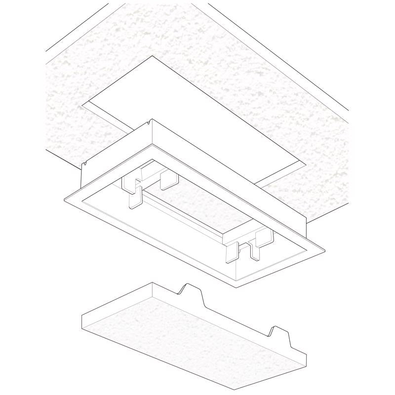 Fittes Aria Vent 10 in. H X 14 in. W Satin White ABS Plastic Wall/Ceiling Air Vent Return