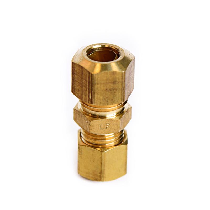 ATC 5/16 in. Compression X 1/4 in. D Compression Yellow Brass Union, Pack of 5
