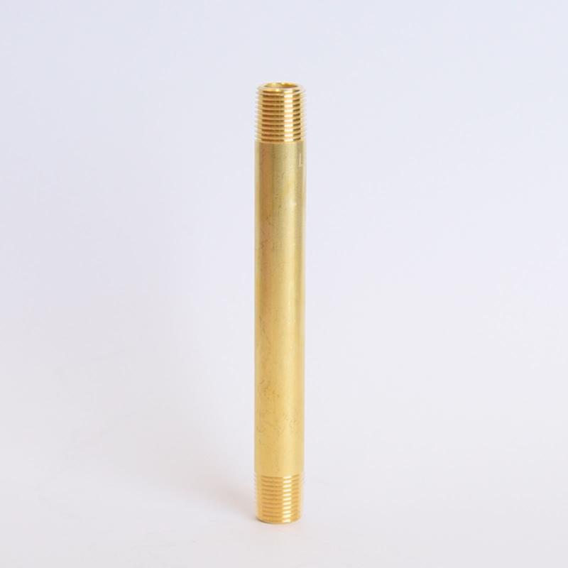 ATC 1/8 in. MPT X 1/8 in. D MPT Yellow Brass Nipple 3-1/2 in. L, Pack of 5