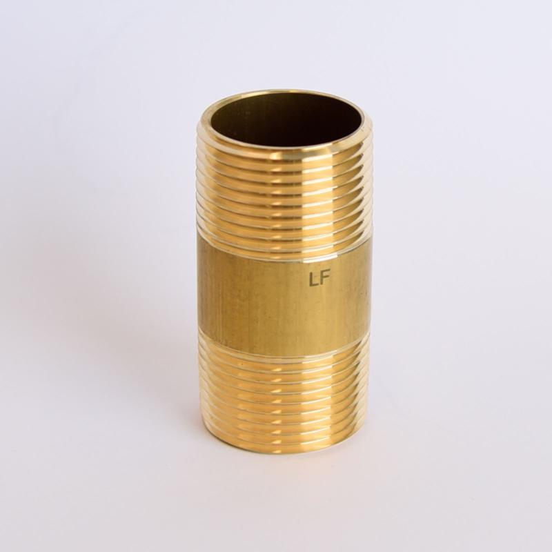 ATC 1 in. MPT X 1 in. D MPT Yellow Brass Nipple 2-1/2 in. L
