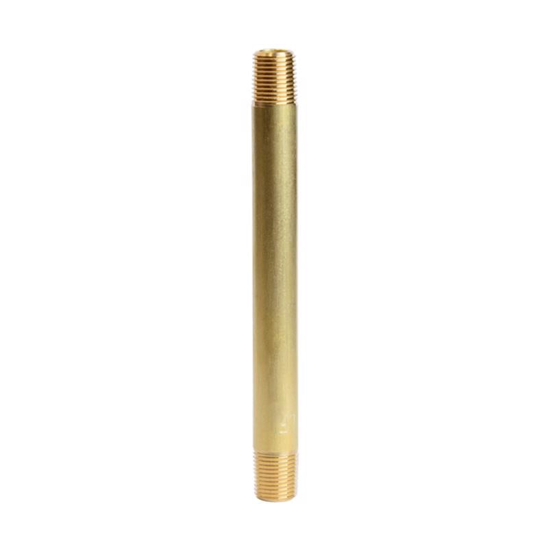 ATC 1/8 in. MPT X 1/8 in. D MPT Yellow Brass Nipple 4 in. L, Pack of 5