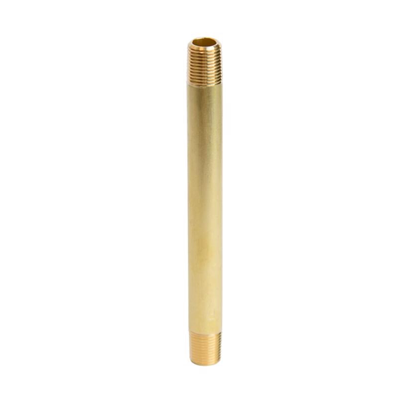 ATC 1/8 in. MPT X 1/8 in. D MPT Yellow Brass Nipple 4 in. L, Pack of 5