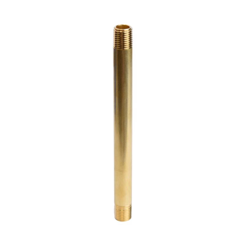 ATC 1/4 in. MPT X 1/4 in. D MPT Yellow Brass Nipple 6 in. L, Pack of 5