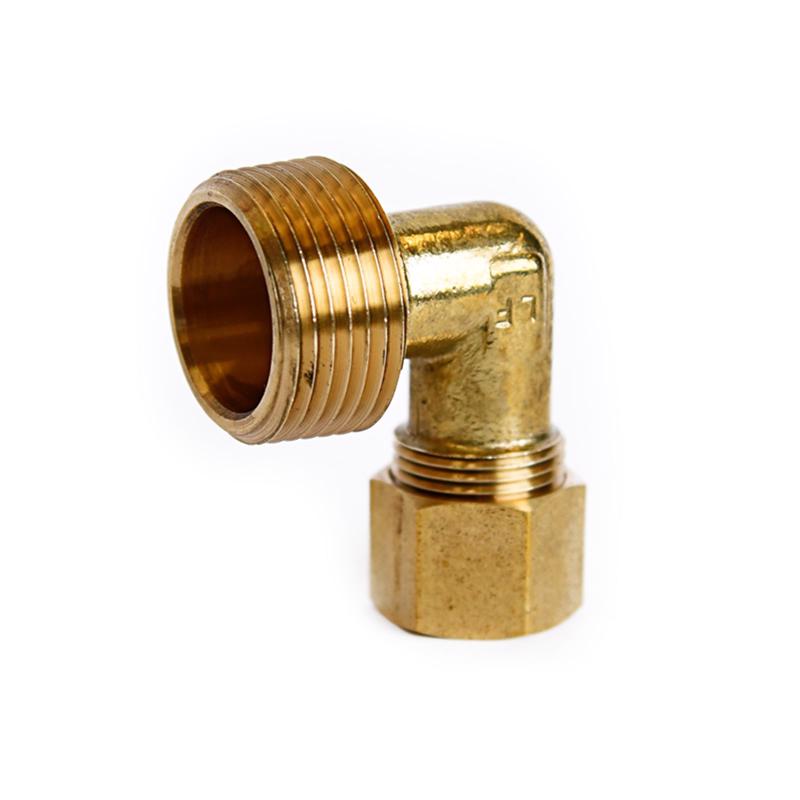 ATC 1/2 in. Compression X 3/4 in. D MPT Brass 90 Degree Street Elbow, Pack of 5