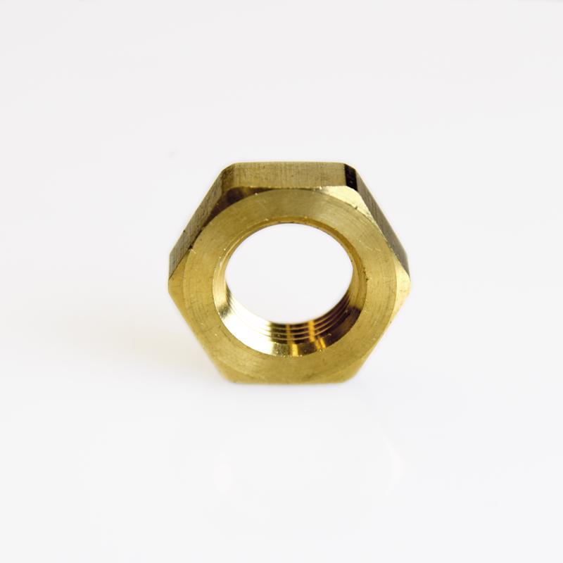 ATC Pipe Lock Nut 3/8 in. Yellow Brass 1 pc, Pack of 5