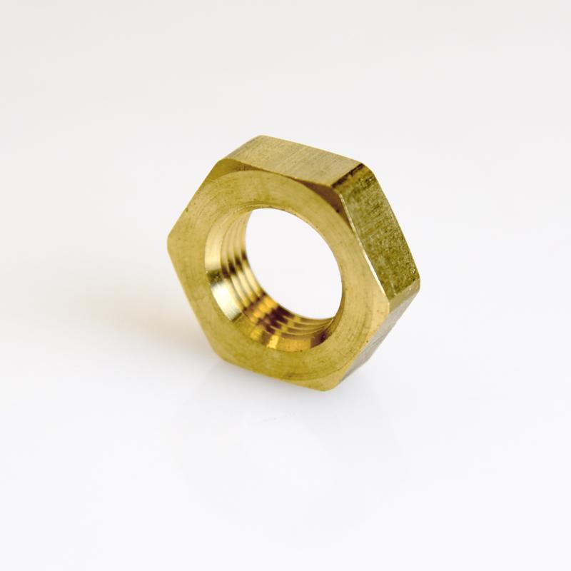 ATC Pipe Lock Nut 3/8 in. Yellow Brass 1 pc, Pack of 5