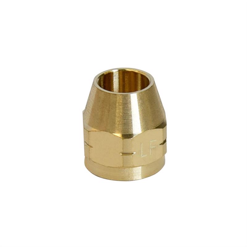 ATC Space Heater Nut 3/8 in. Yellow Brass 1 pc, Pack of 5