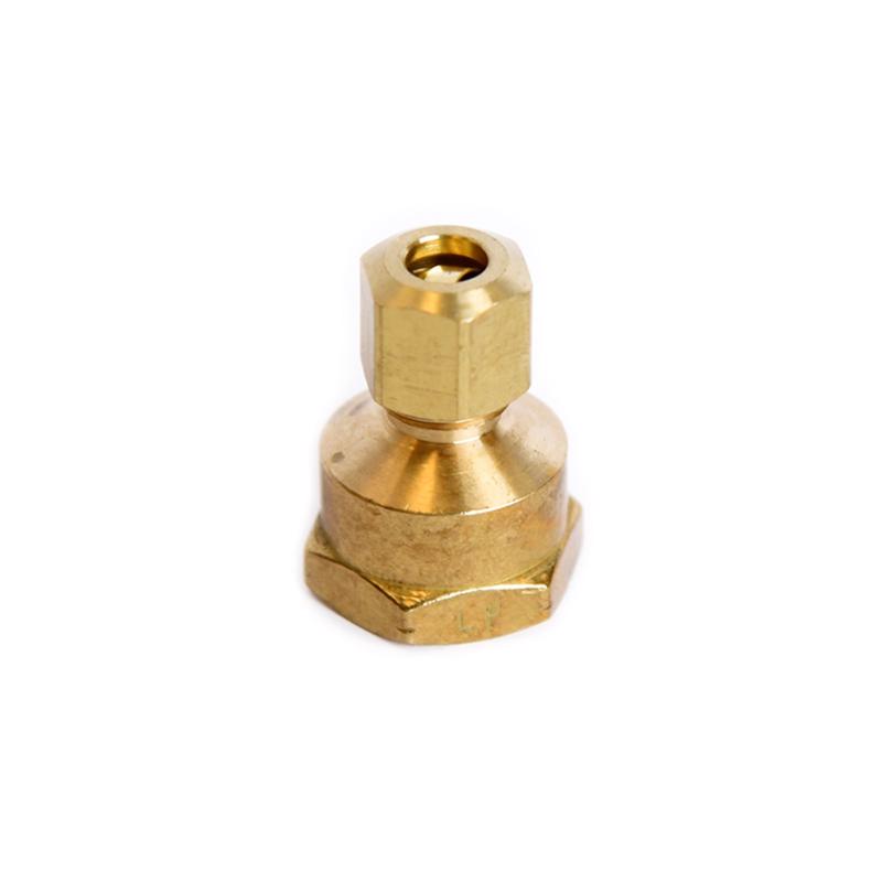 ATC 1/4 in. Compression X 3/8 in. D FPT Brass Coupling, Pack of 5