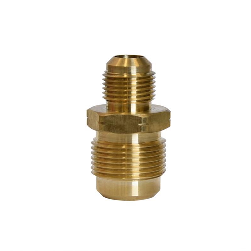 ATC 3/4 in. Flare X 1/2 in. D Flare Yellow Brass Union, Pack of 5