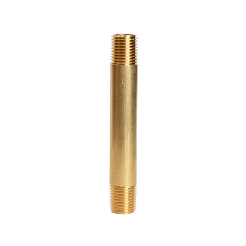 ATC 1/4 in. MPT X 1/4 in. D MPT Yellow Brass Nipple 3-1/2 in. L, Pack of 5