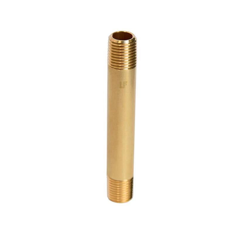 ATC 1/4 in. MPT X 1/4 in. D MPT Yellow Brass Nipple 3-1/2 in. L, Pack of 5
