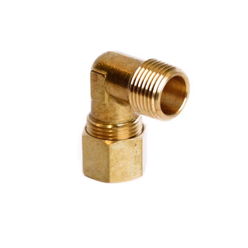ATC 1/2 in. Compression X 3/8 in. D MIP Brass 90 Degree Elbow, Pack of 5