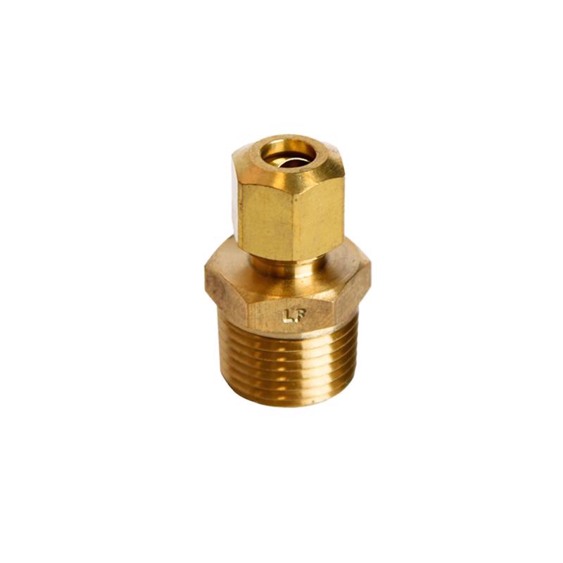 ATC 1/4 in. Compression X 3/8 in. D MPT Brass Connector, Pack of 5
