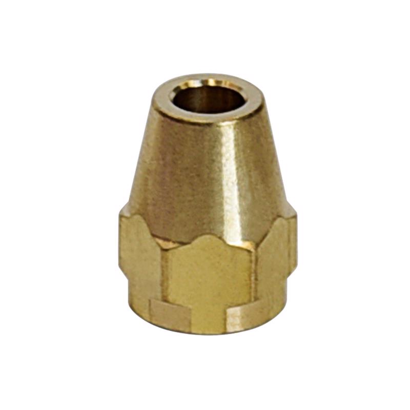 ATC 3/16 in. Flare bin Yellow Brass Nut, Pack of 5