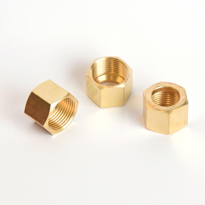 ATC 1/2 in. Compression X 1/2 in. D Compression Brass Nut, Pack of 5