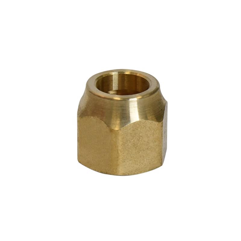 ATC 5/8 in. Flare Yellow Brass Forged Flare Nut, Pack of 5