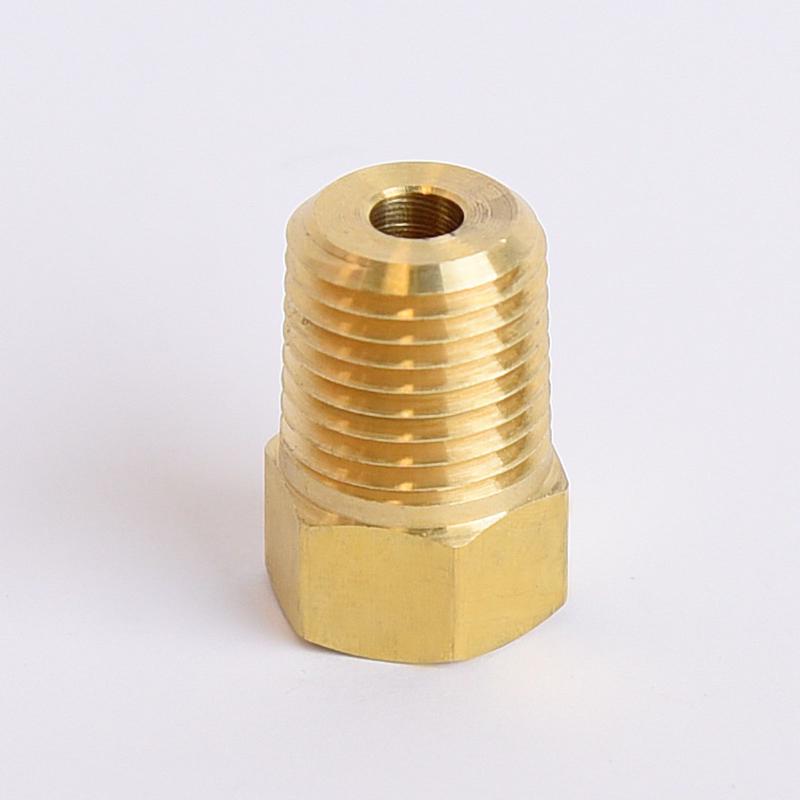 ATC 1/4 in. Flare X 1/4 in. D MPT Brass Inverted Flare Adapter, Pack of 5