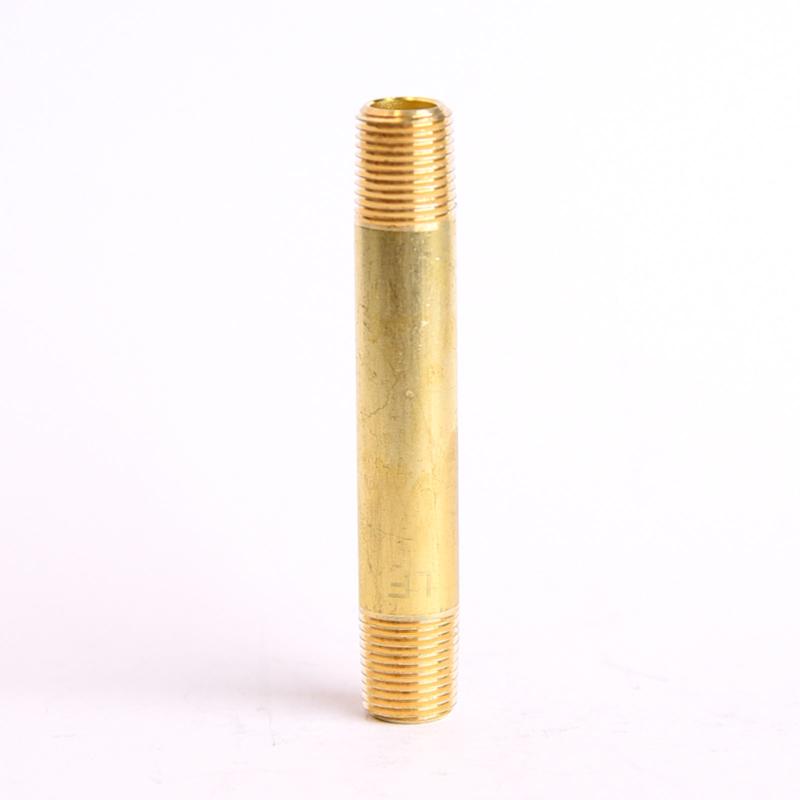 ATC 1/8 in. MPT X 1/8 in. D MPT Yellow Brass Nipple 2-1/2 in. L, Pack of 5