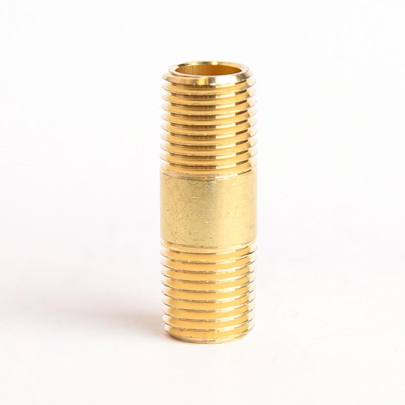 ATC 1/4 in. MPT X 1/4 in. D MPT Yellow Brass Nipple 1-1/2 in. L, Pack of 5
