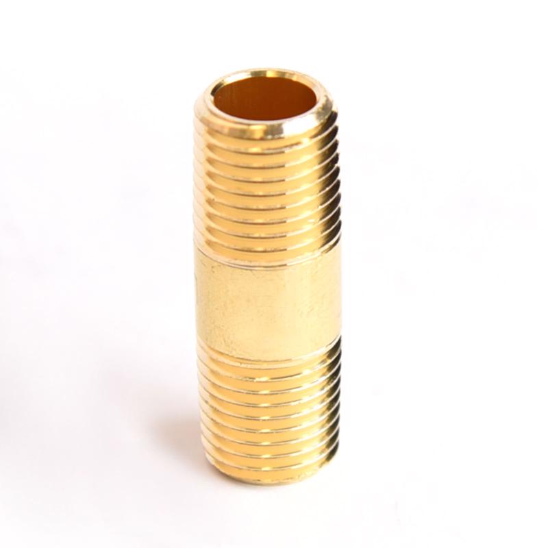ATC 1/4 in. MPT X 1/4 in. D MPT Yellow Brass Nipple 1-1/2 in. L, Pack of 5