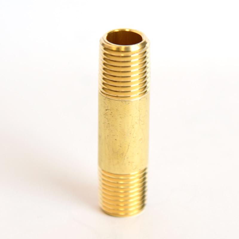 ATC 1/4 in. MPT X 1/4 in. D MPT Yellow Brass Nipple 2 in. L, Pack of 5