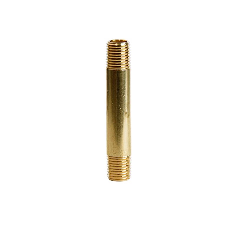 ATC 1/4 in. MPT X 1/4 in. D MPT Yellow Brass Nipple 3 in. L, Pack of 5