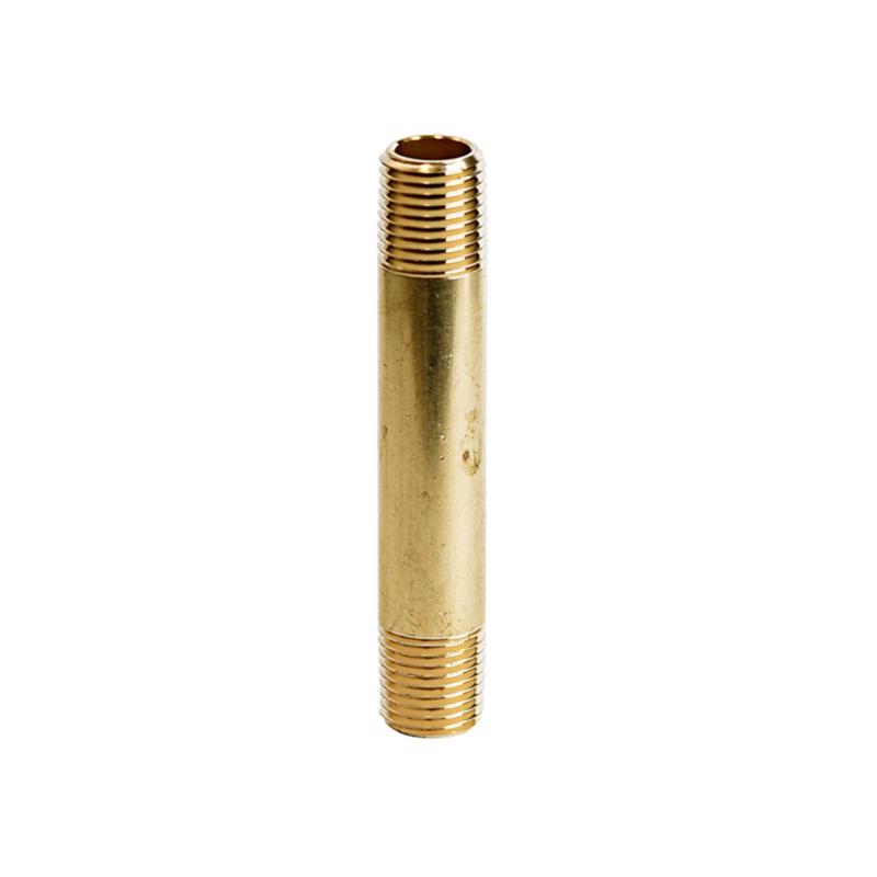 ATC 1/4 in. MPT X 1/4 in. D MPT Yellow Brass Nipple 3 in. L, Pack of 5