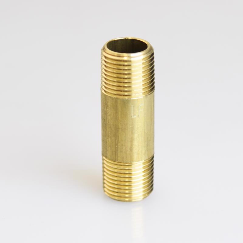 ATC 3/8 in. MPT X 3/8 in. D MPT Yellow Brass Nipple 2 in. L, Pack of 5