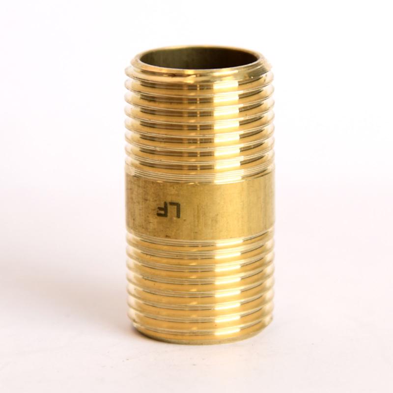ATC 1/2 in. MPT X 1/2 in. D MPT Yellow Brass Nipple 1-1/2 in. L, Pack of 5