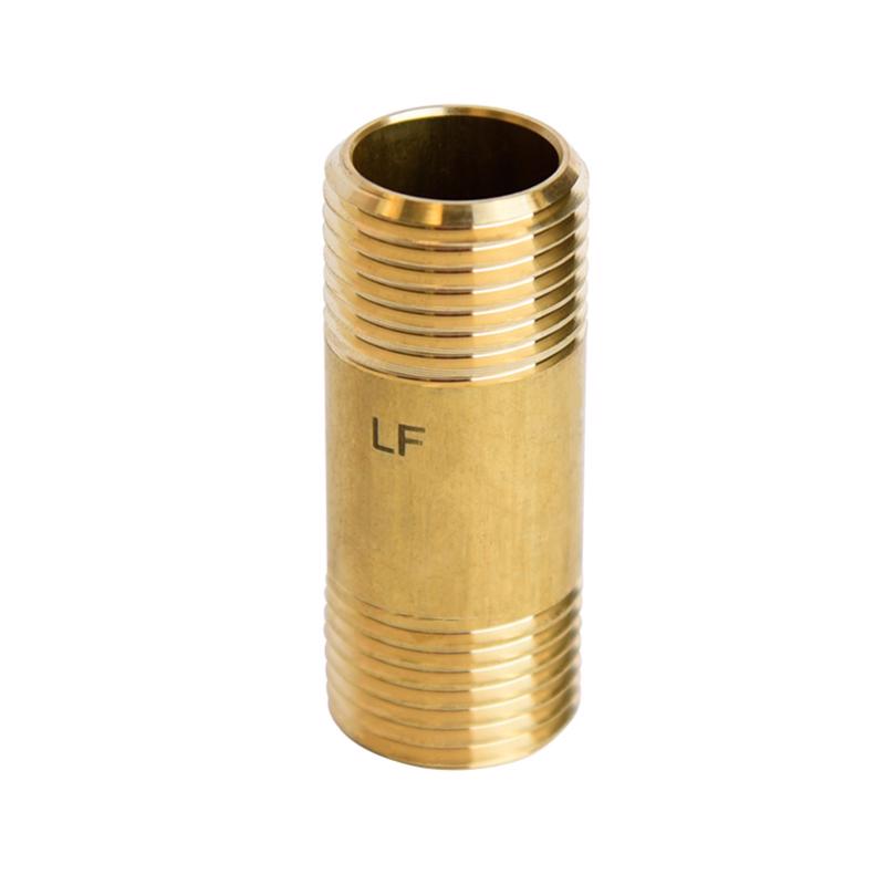 ATC 1/2 in. MPT X 1/2 in. D MPT Yellow Brass Nipple 2 in. L, Pack of 5