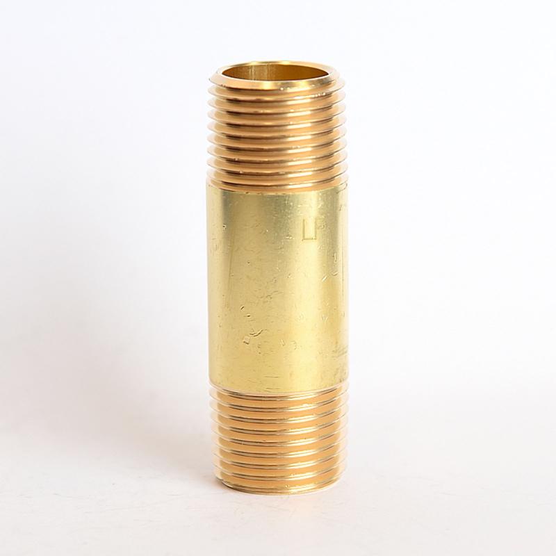 ATC 1/2 in. MPT X 1/2 in. D MPT Yellow Brass Nipple 2-1/2 in. L, Pack of 5