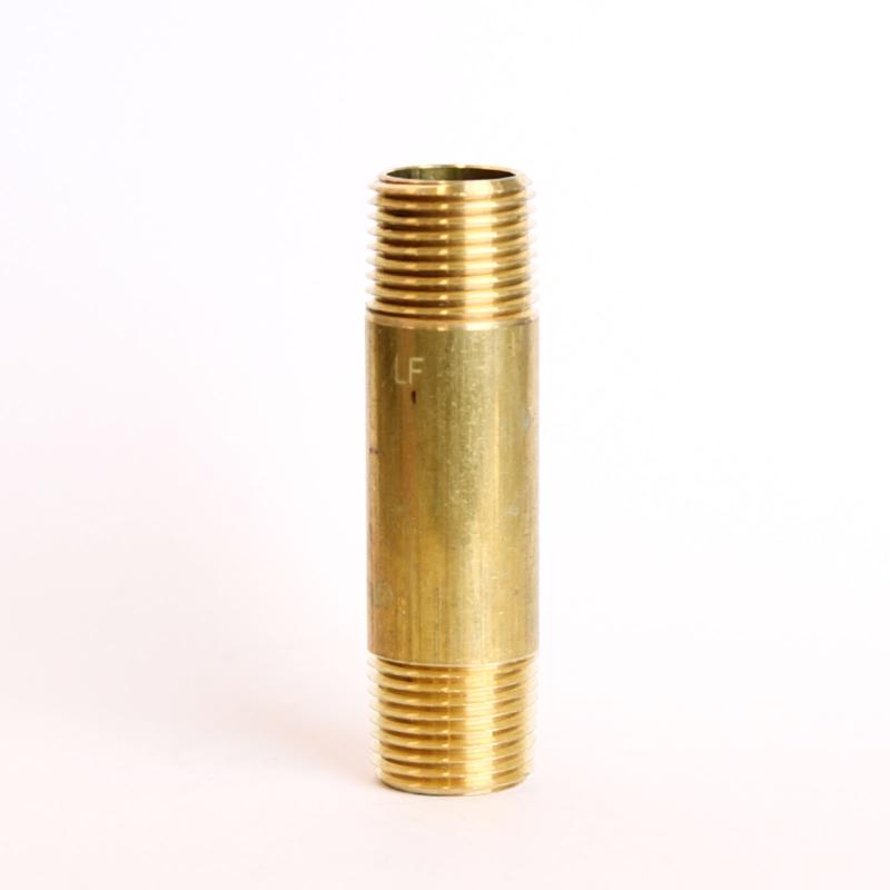 ATC 1/2 in. MPT X 1/2 in. D MPT Yellow Brass Nipple 3 in. L, Pack of 5