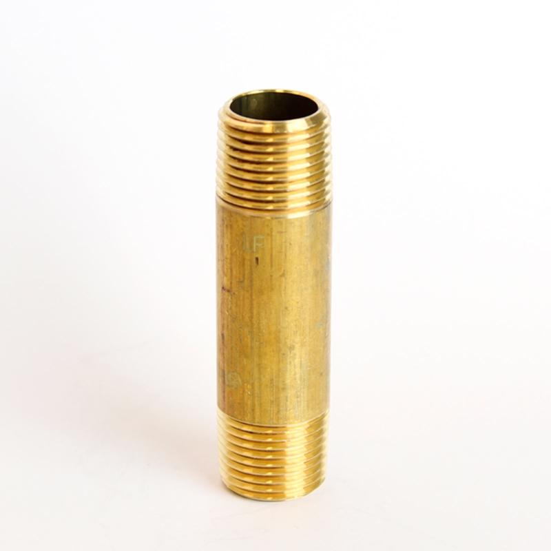 ATC 1/2 in. MPT X 1/2 in. D MPT Yellow Brass Nipple 3 in. L, Pack of 5