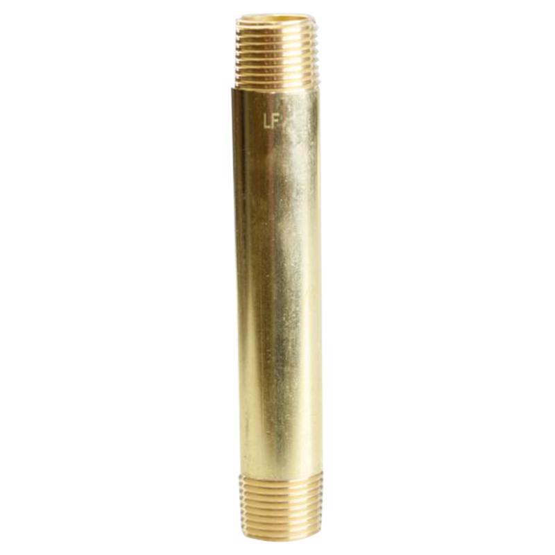 ATC 1/2 in. MPT X 1/2 in. D MPT Yellow Brass Nipple 5 in. L, Pack of 5