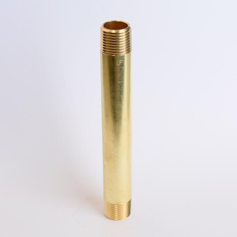 ATC 1/2 in. MPT X 1/2 in. D MPT Yellow Brass Nipple 6 in. L, Pack of 5