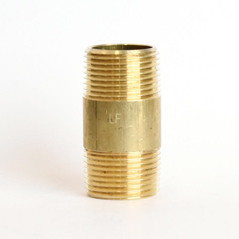 ATC 3/4 in. MPT X 3/4 in. D MPT Yellow Brass Nipple 2 in. L, Pack of 5