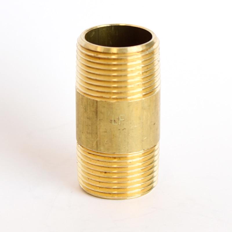 ATC 3/4 in. MPT X 3/4 in. D MPT Yellow Brass Nipple 2 in. L, Pack of 5