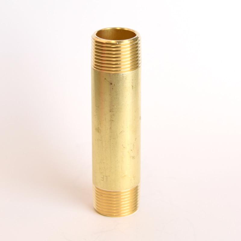 ATC 3/4 in. MPT X 3/4 in. D MPT Yellow Brass Nipple 4 in. L, Pack of 5