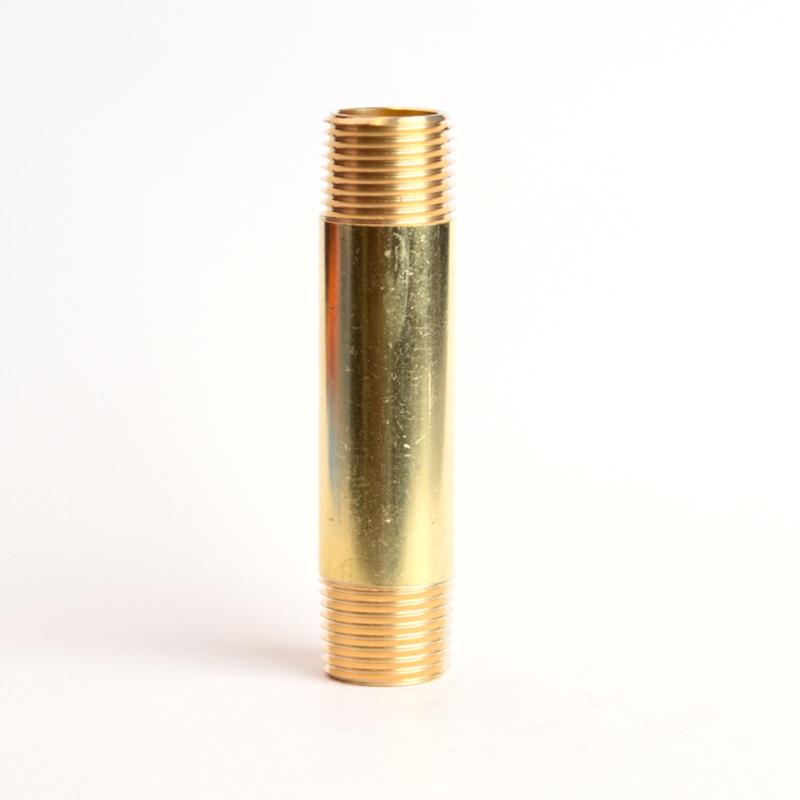 ATC 1/2 in. MPT X 1/2 in. D MPT Yellow Brass Nipple 3-1/2 in. L, Pack of 5