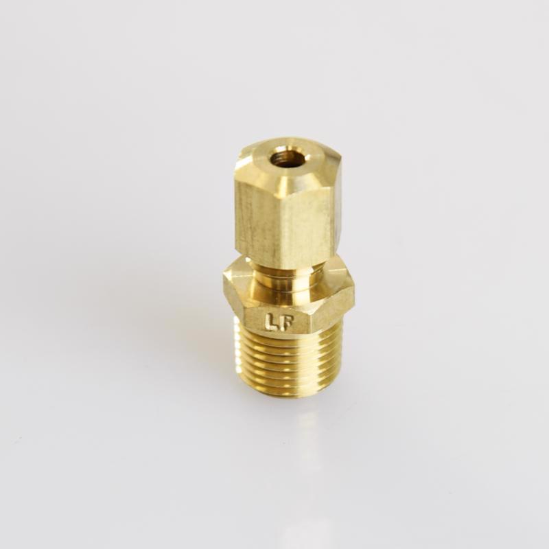 ATC 1/8 in. Compression X 1/8 in. D MPT Brass Connector, Pack of 5
