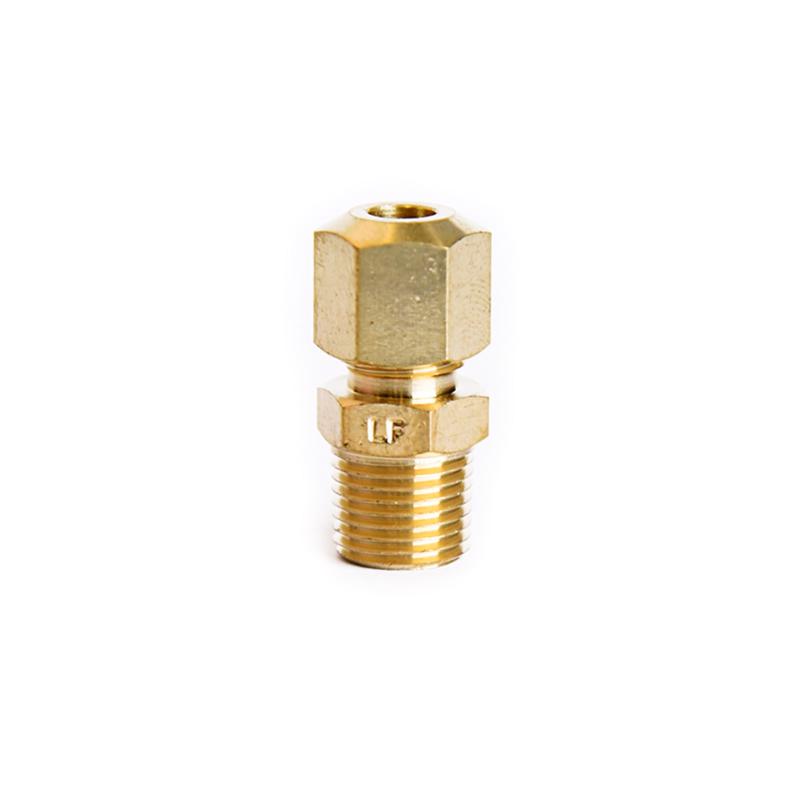 ATC 3/16 in. Compression in. X 1/8 in. D MPT Brass Connector, Pack of 5