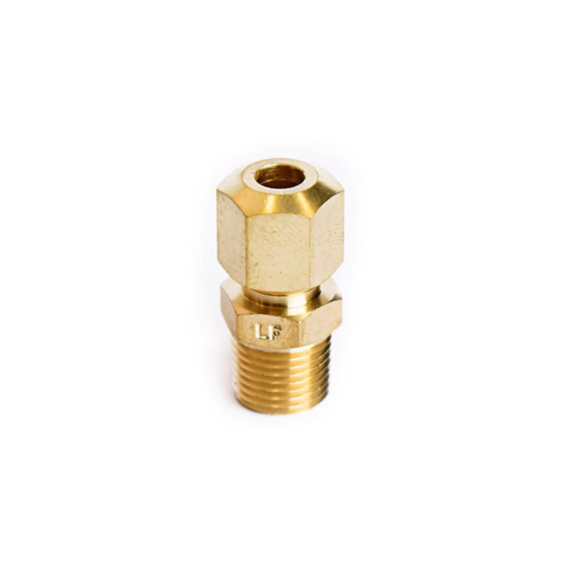 ATC 3/16 in. Compression in. X 1/8 in. D MPT Brass Connector, Pack of 5