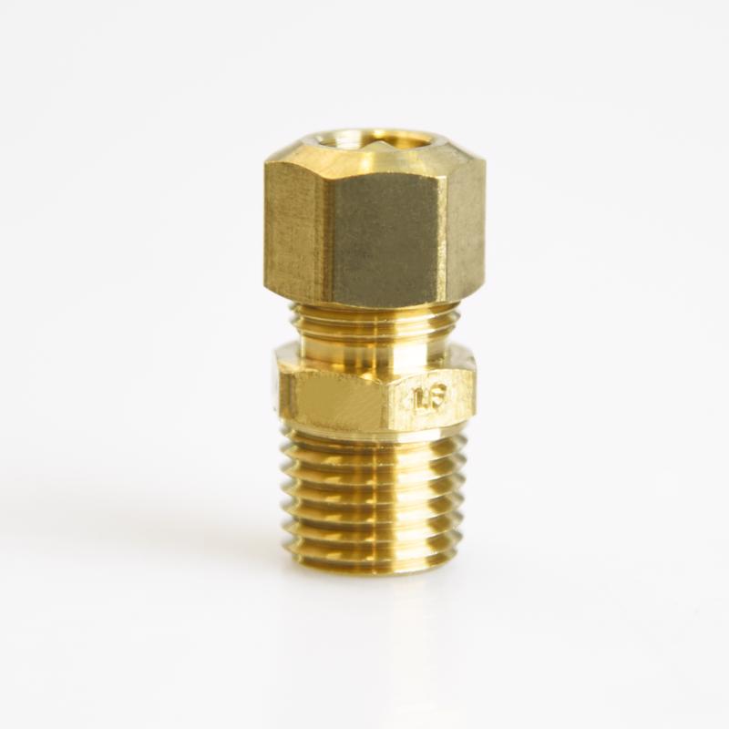 ATC 5/16 in. Compression X 1/4 in. D MIP Brass Connector, Pack of 5